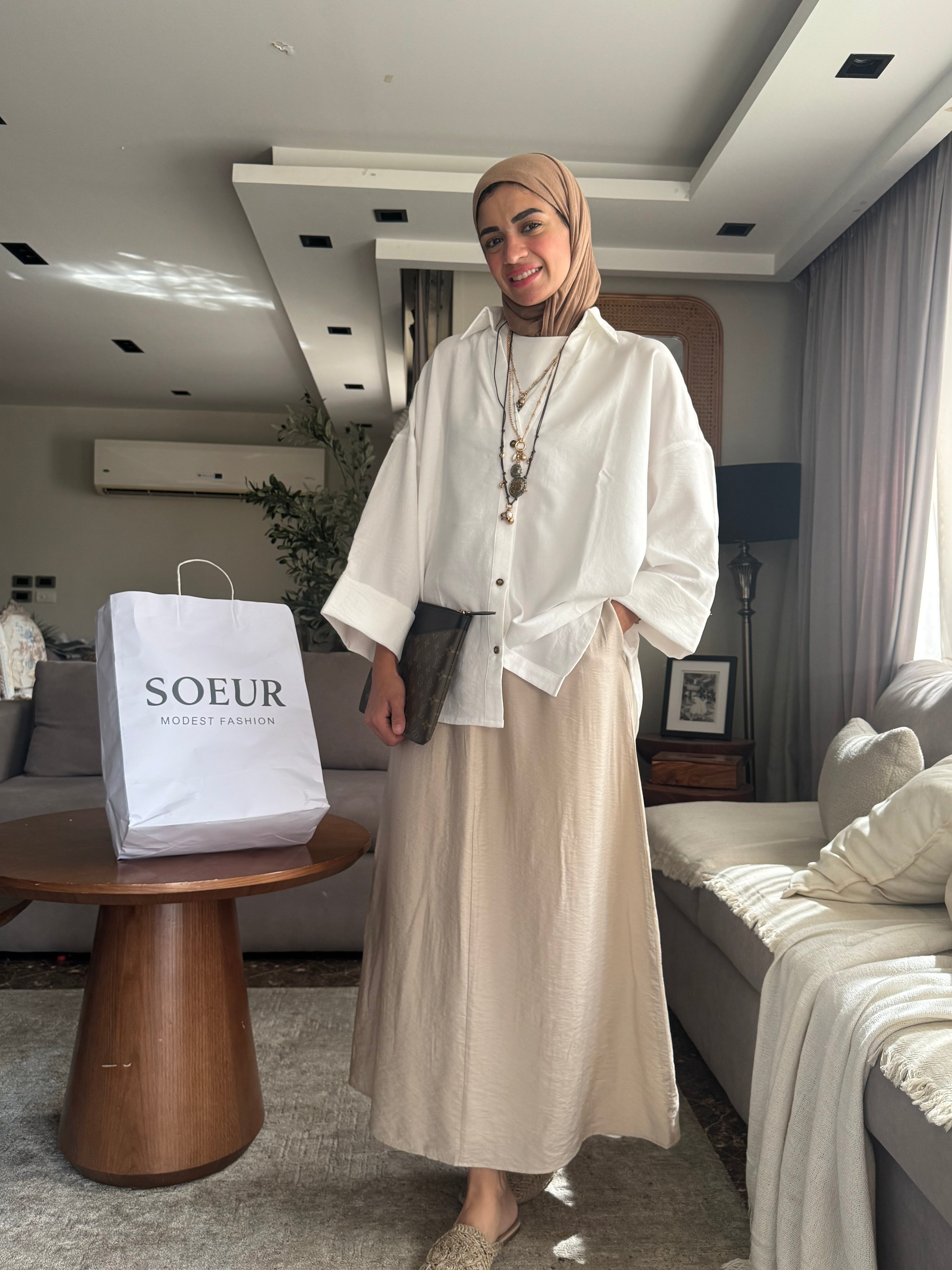 Beige Skirt
