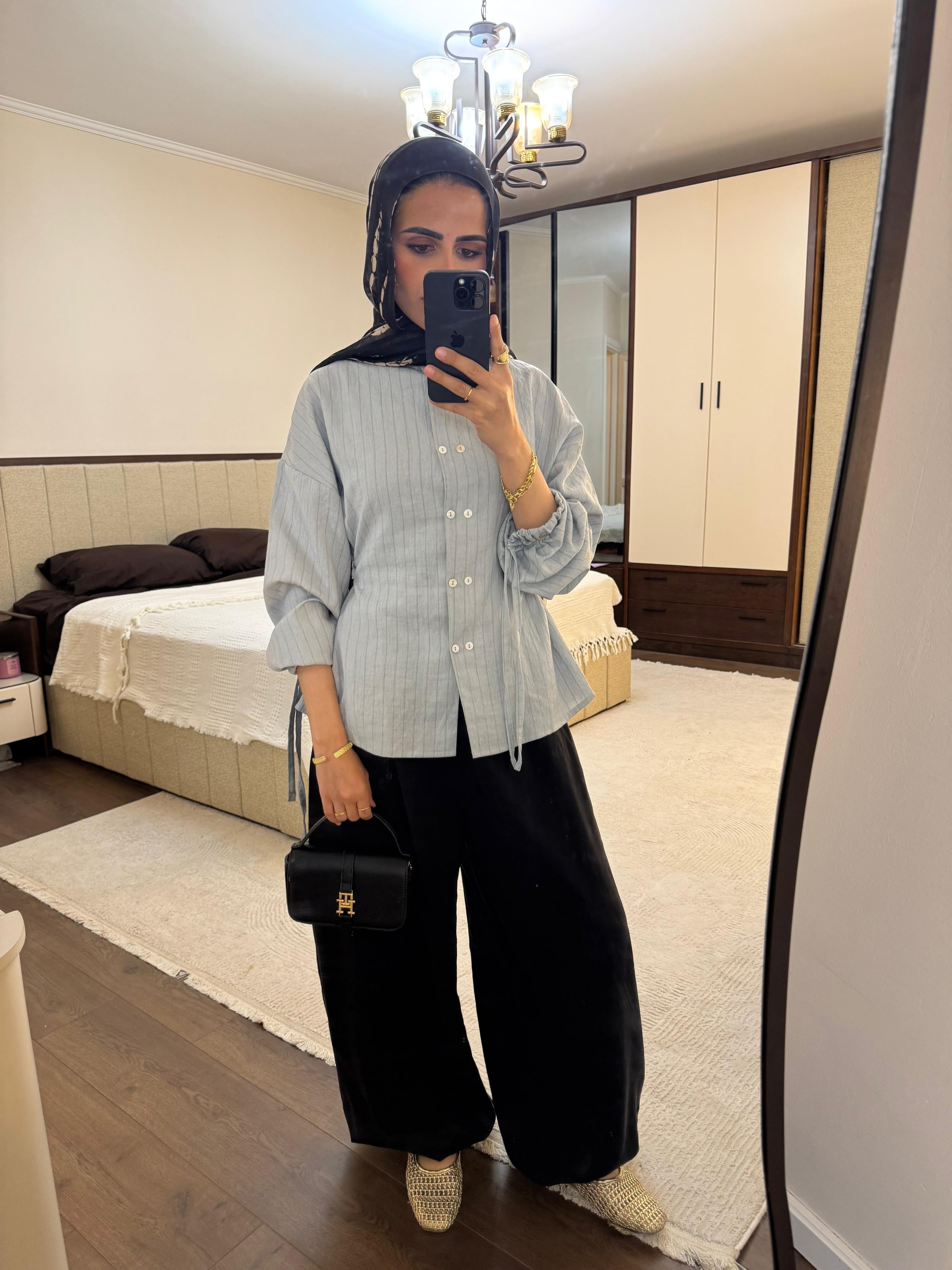 Black ballon pants