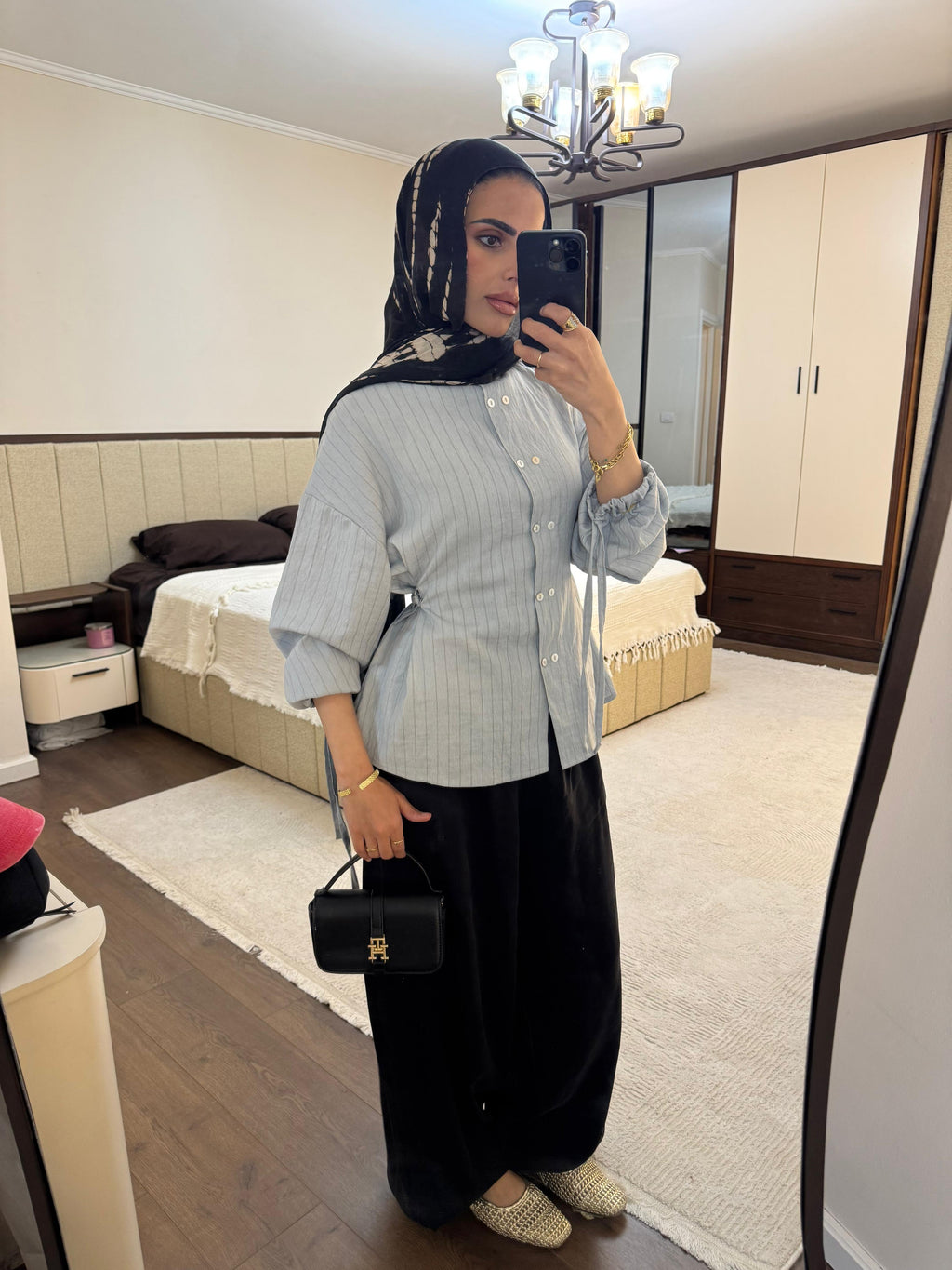 Black ballon pants