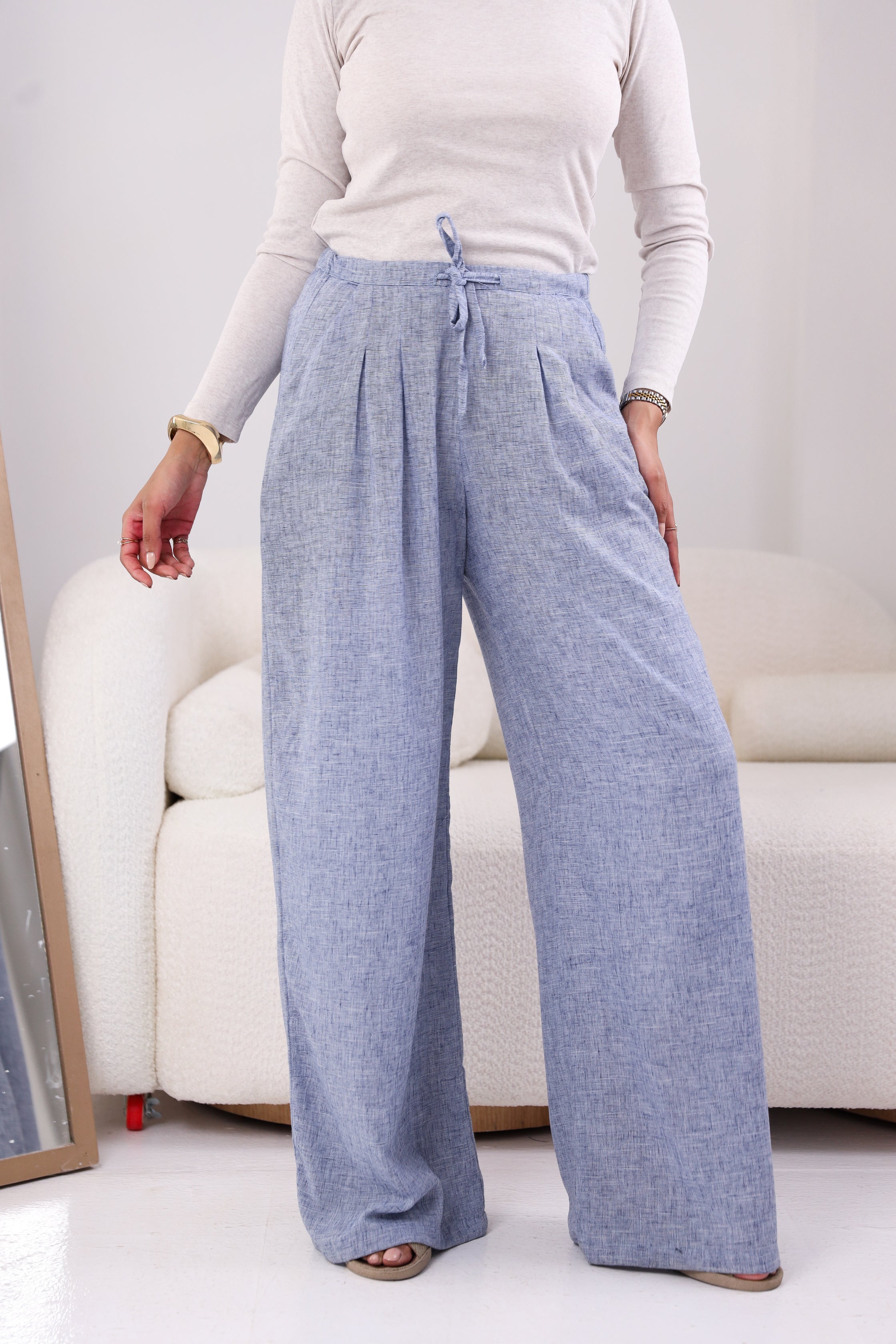 Chic washed blue set