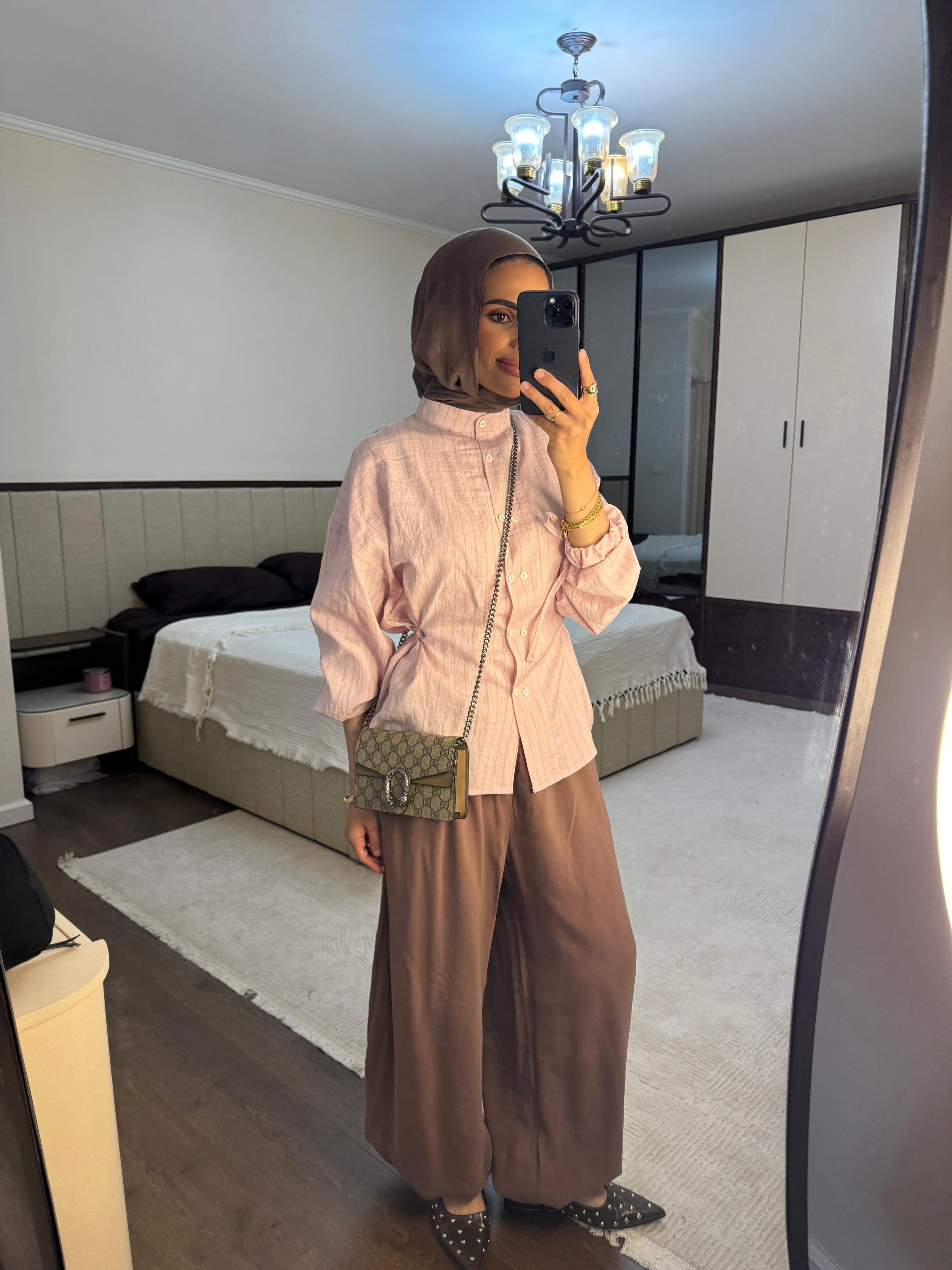 Pink stripped shirt