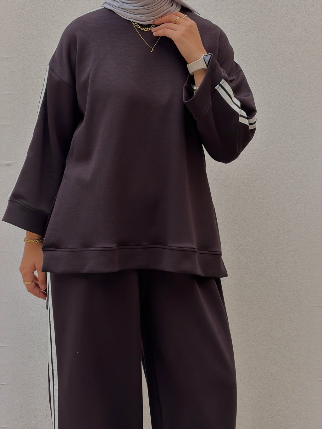 Double line set black