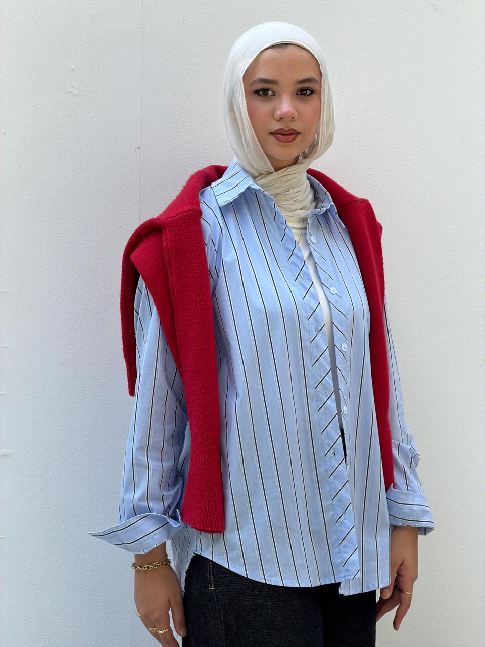 Blue stripped shirt