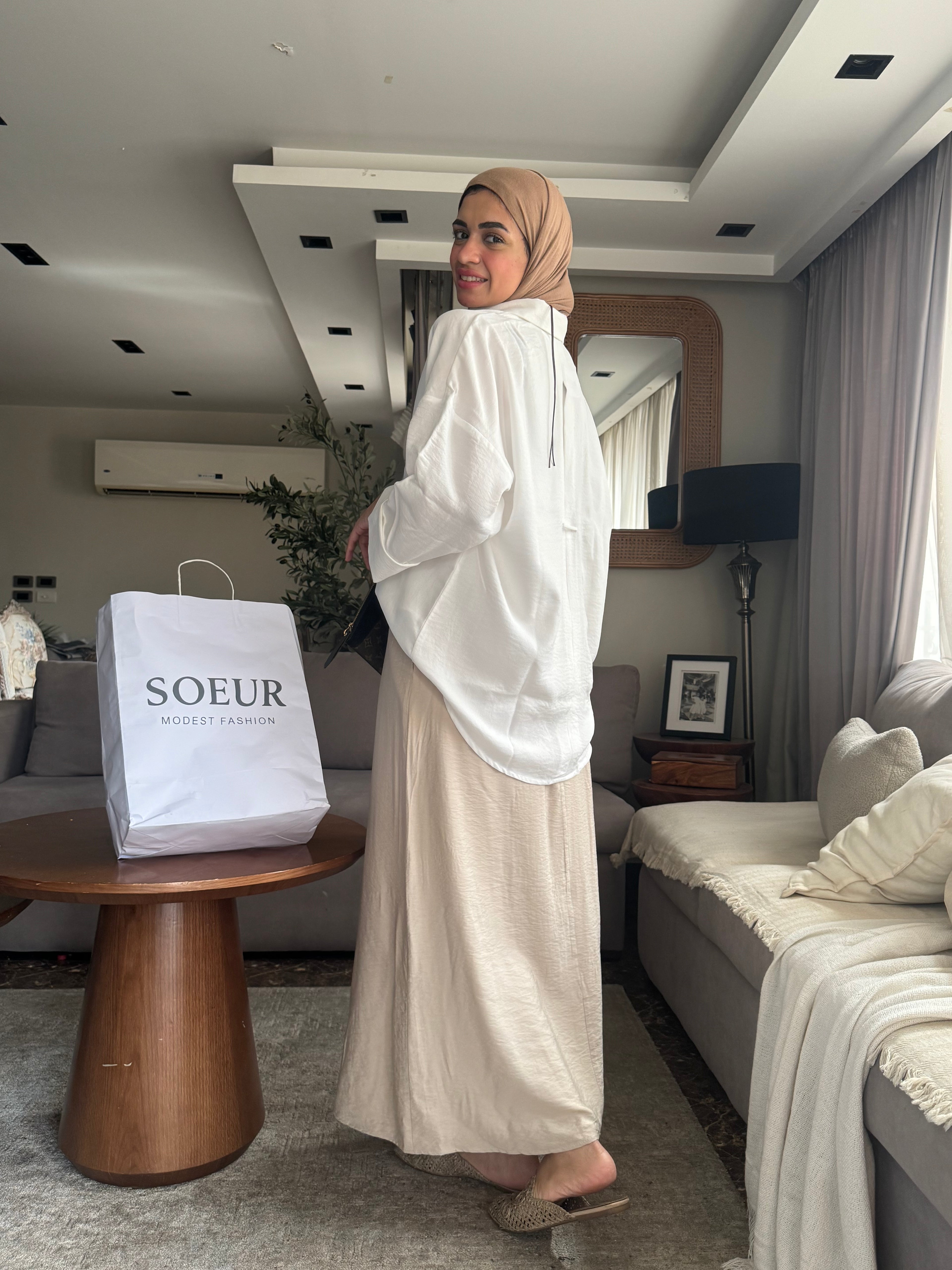 Beige Skirt