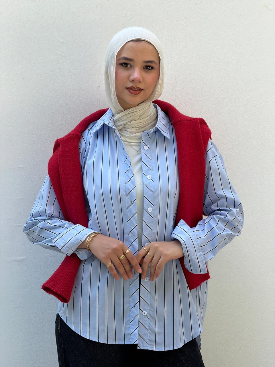 Blue stripped shirt