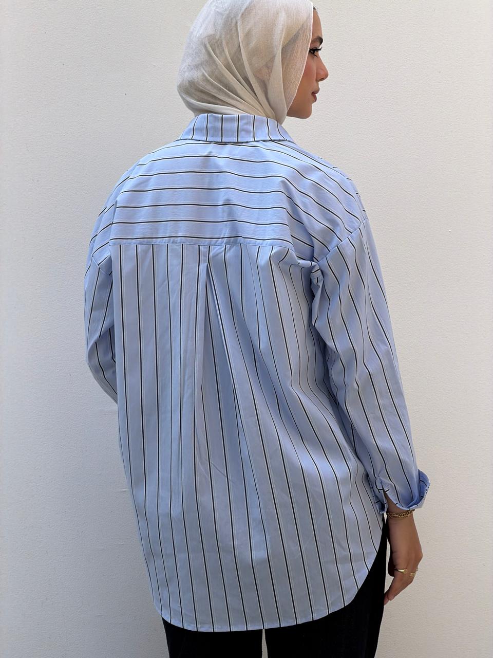 Blue stripped shirt
