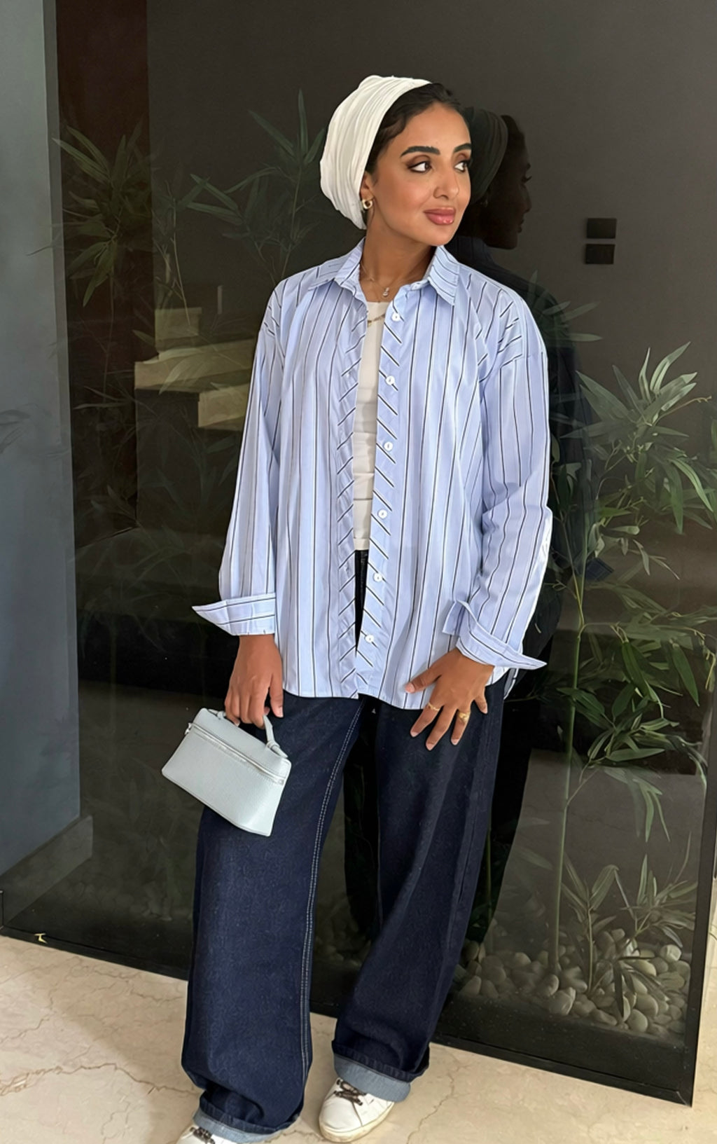 Blue stripped shirt
