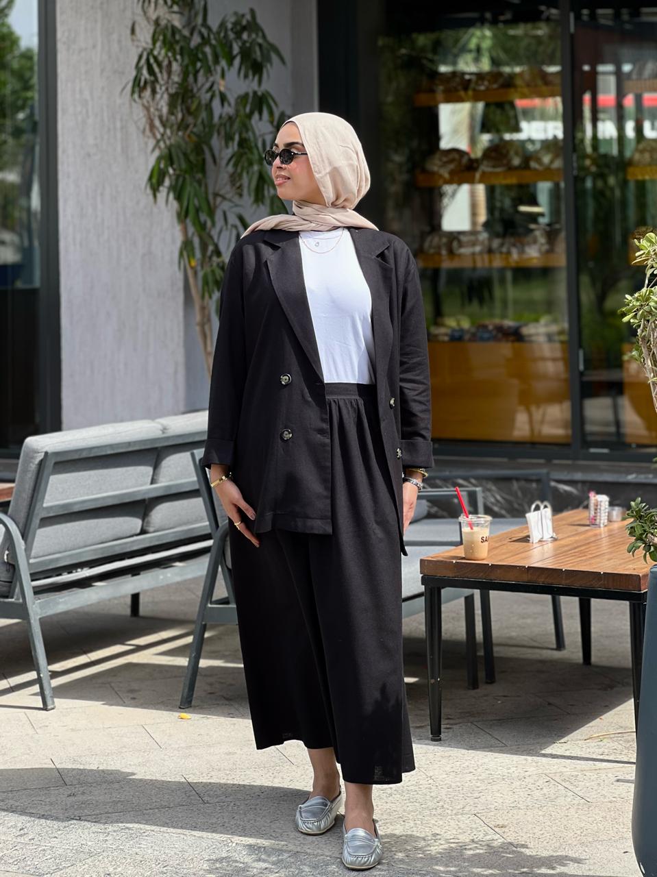 Linen black jacket