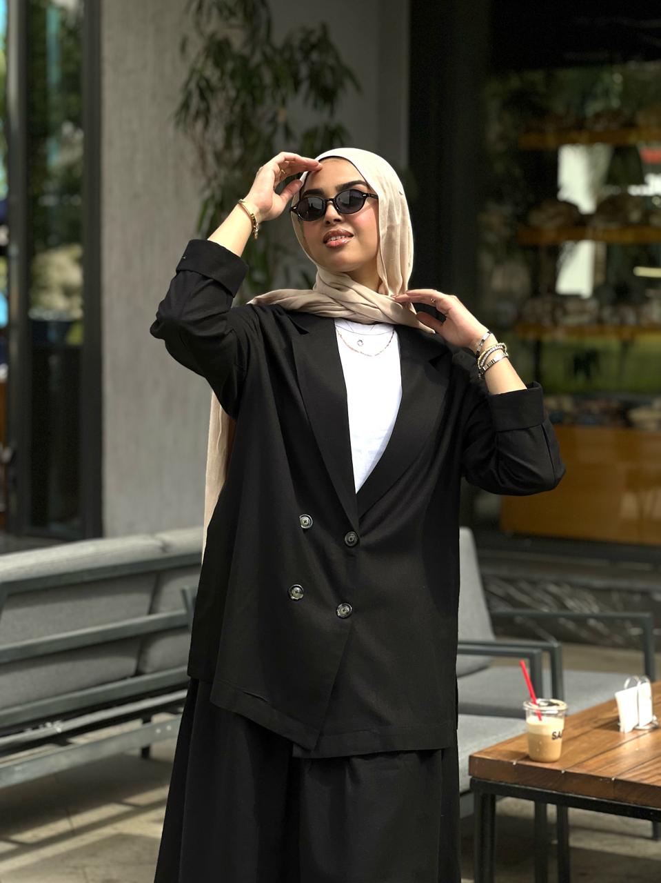Linen black jacket