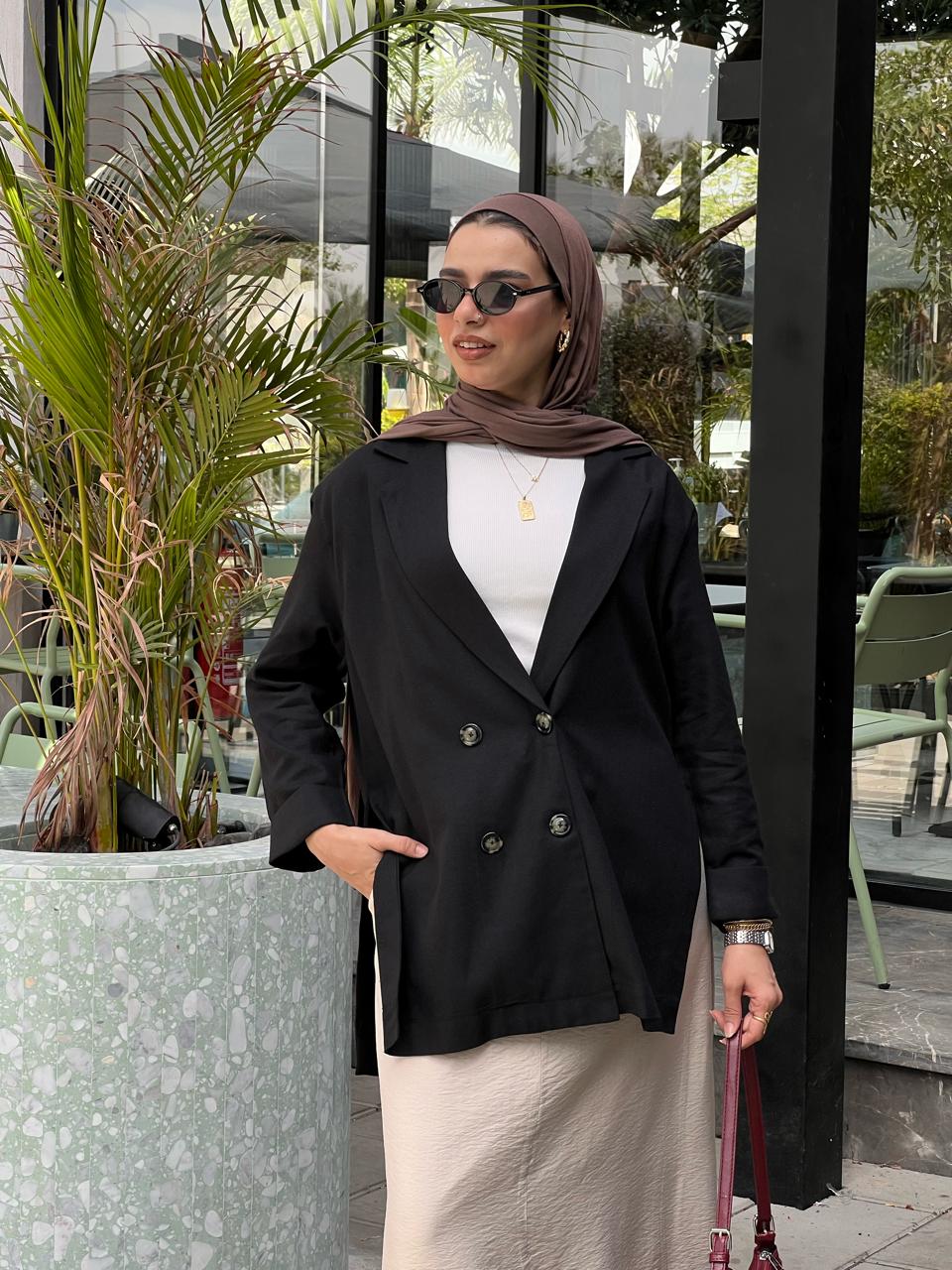 Linen black jacket