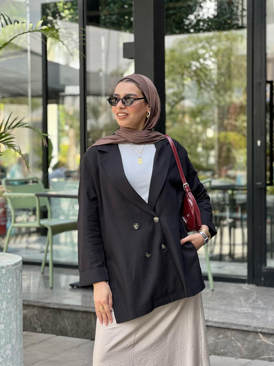 Linen black jacket