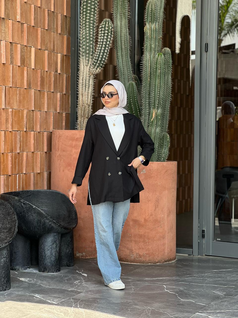 Linen black jacket