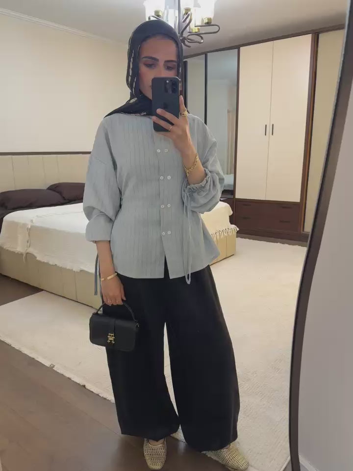 Black ballon pants